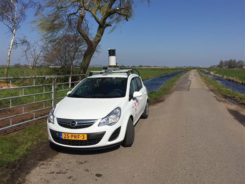 Panorama camera on a City of Amsterdam car